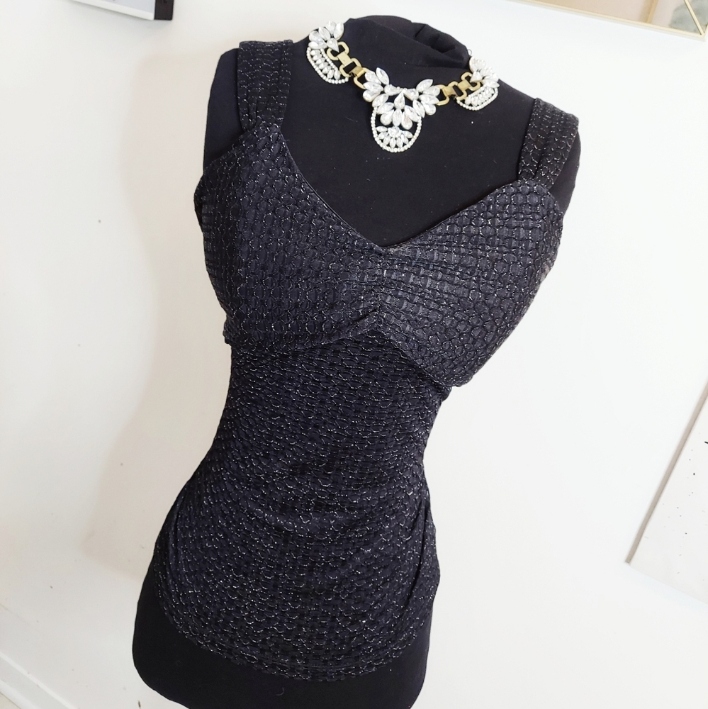 Black sparkly tank